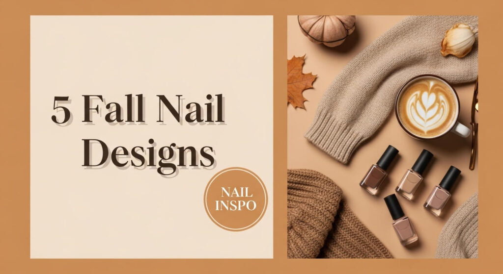 5 fall nail design